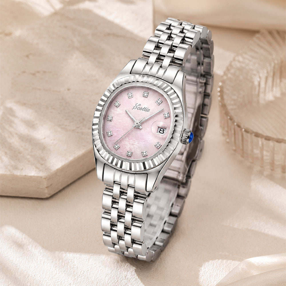 Reloj Scottie Mujer Original Glendora Esfera Rosada