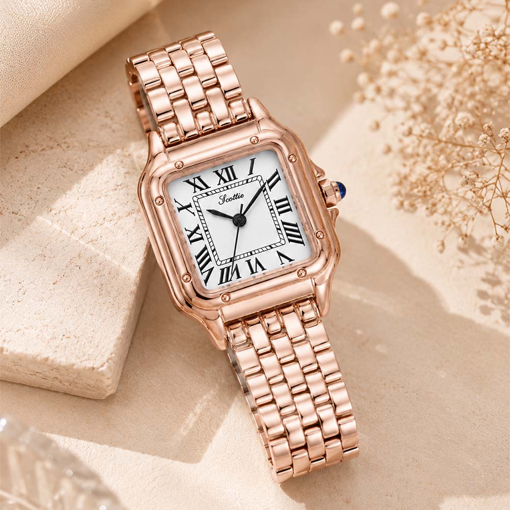 Reloj Scottie Original – Rome – Rosa con Tablero Blanco